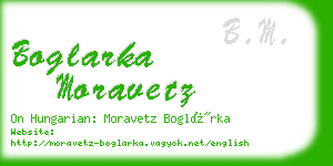 boglarka moravetz business card